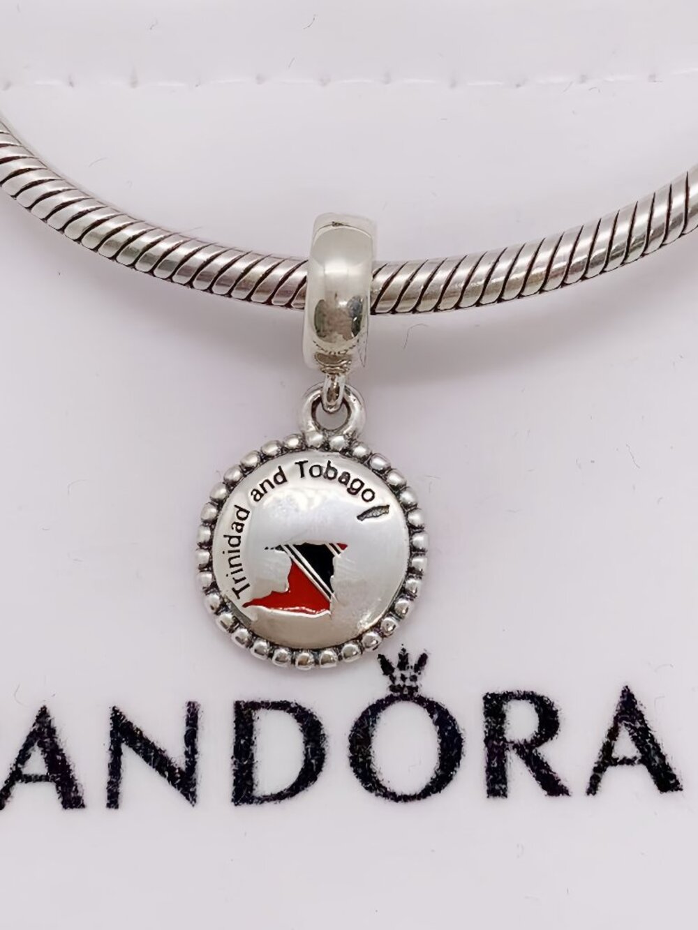 Pandora Trinidad and Tobago Map Exclusive Charm Pendant